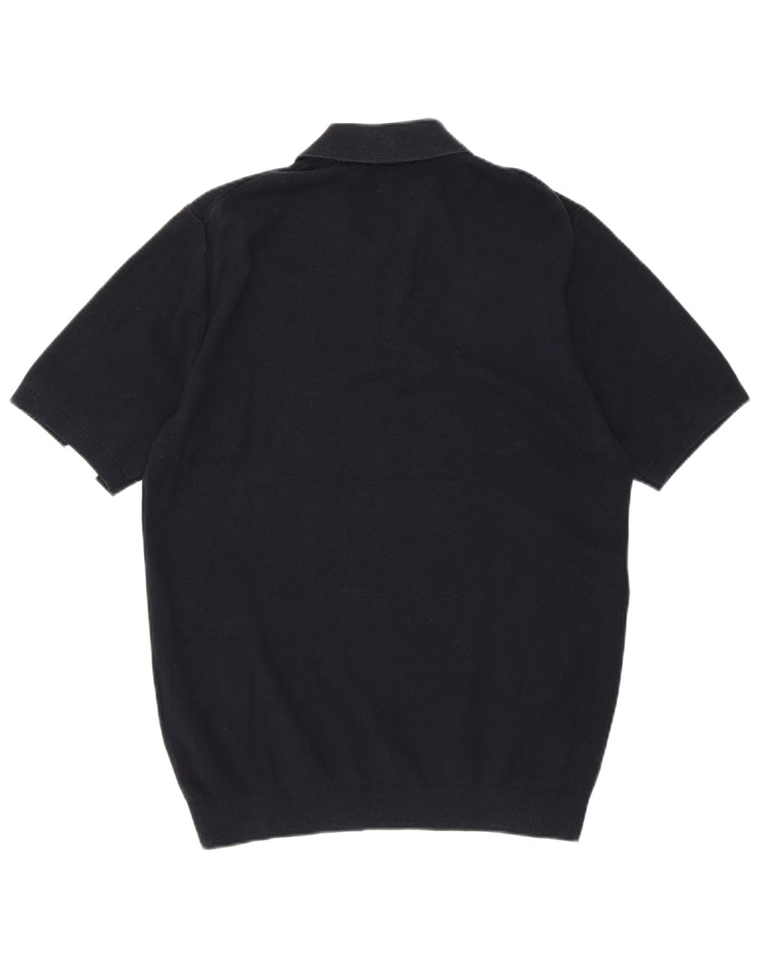 Reiss Mens Polo Shirt Medium Navy Blue Colourblock Cotton