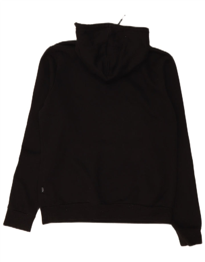 Puma Womens Hoodie Jumper UK 14 Medium Black Polyester