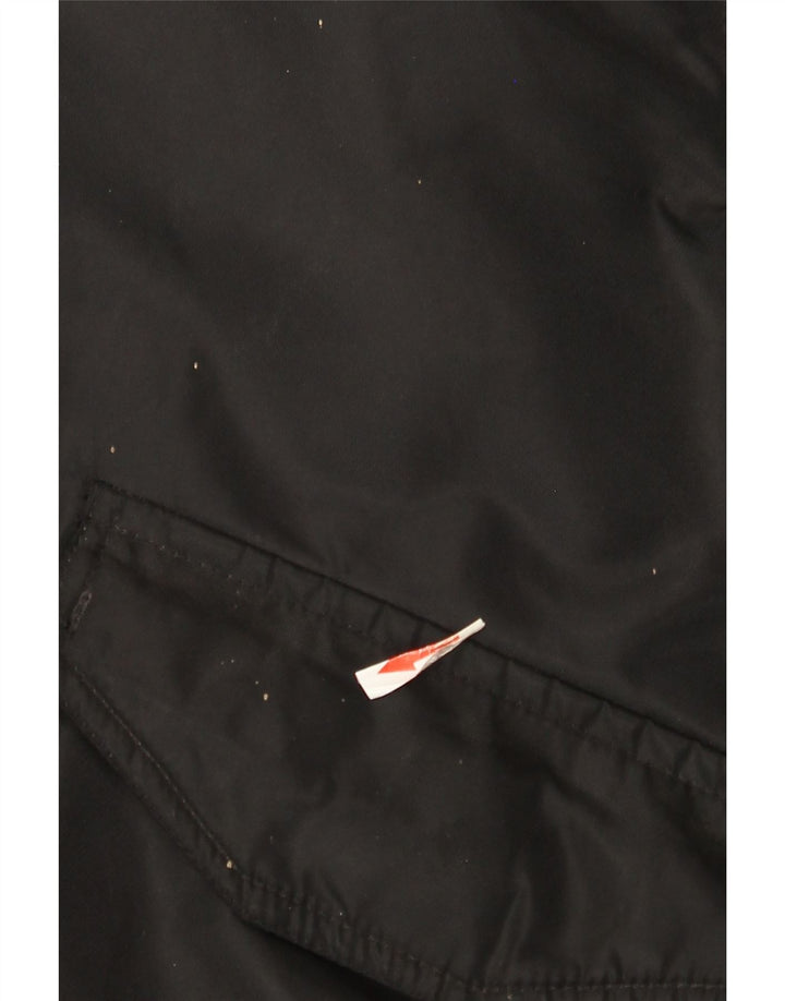 Brandit Mens Bomber Jacket UK 40 Large Black Nylon