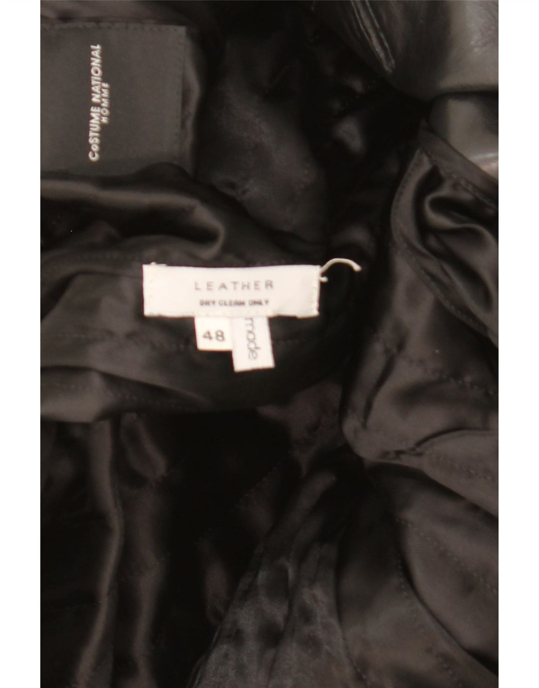 Costume National Mens Double Breasted Jacket IT 48 Medium Black