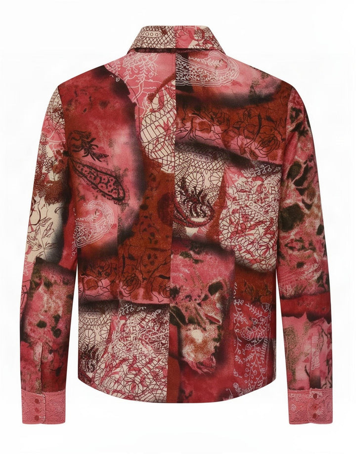 Mariella Rosati Womens Shirt Blouse IT 46 Large Multicoloured Patchwork