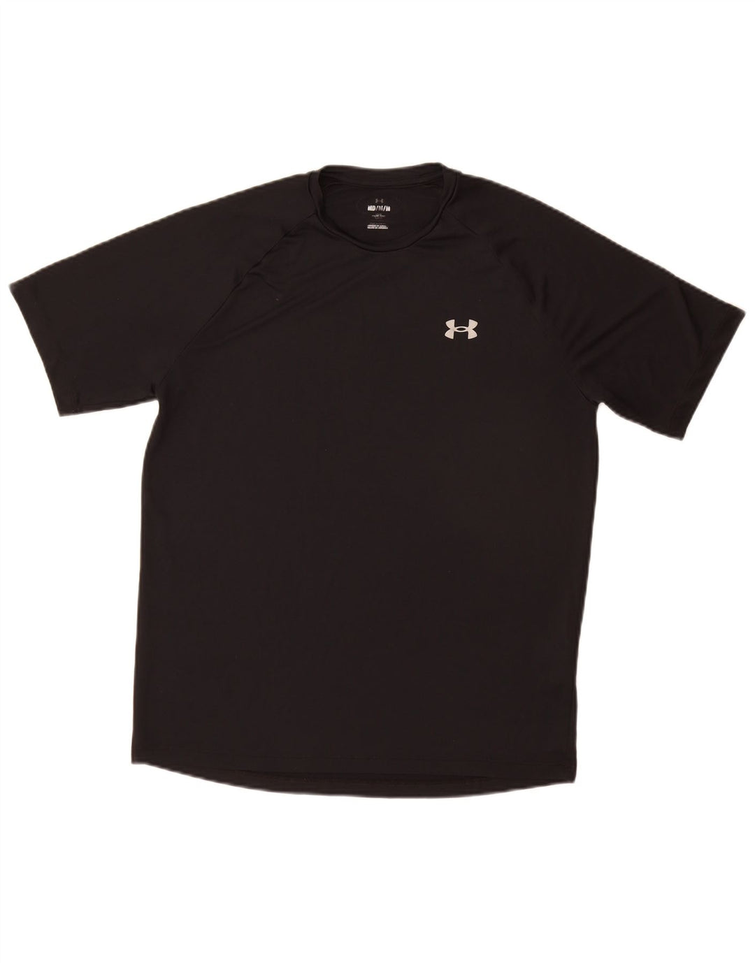 Under Armour Mens Graphic T-Shirt Top Medium Black Polyester