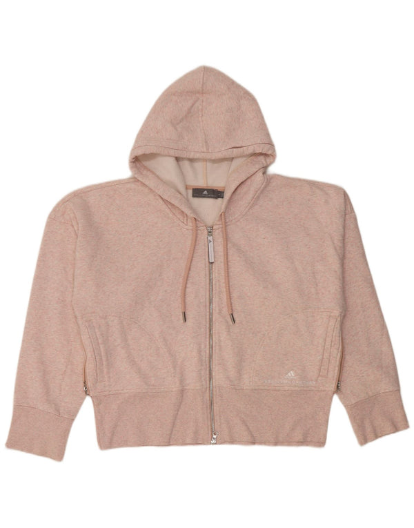 Adidas Womens Stella McCartney Zip Hoodie Sweater UK 16 Large Pink