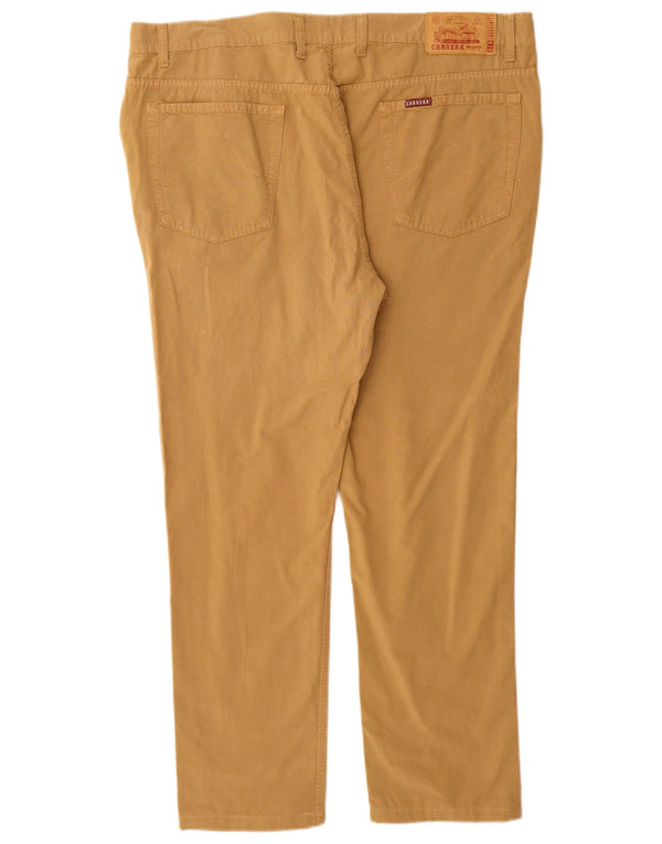 Carrera Mens 700 Straight Casual Trousers W42 L29 Beige Cotton