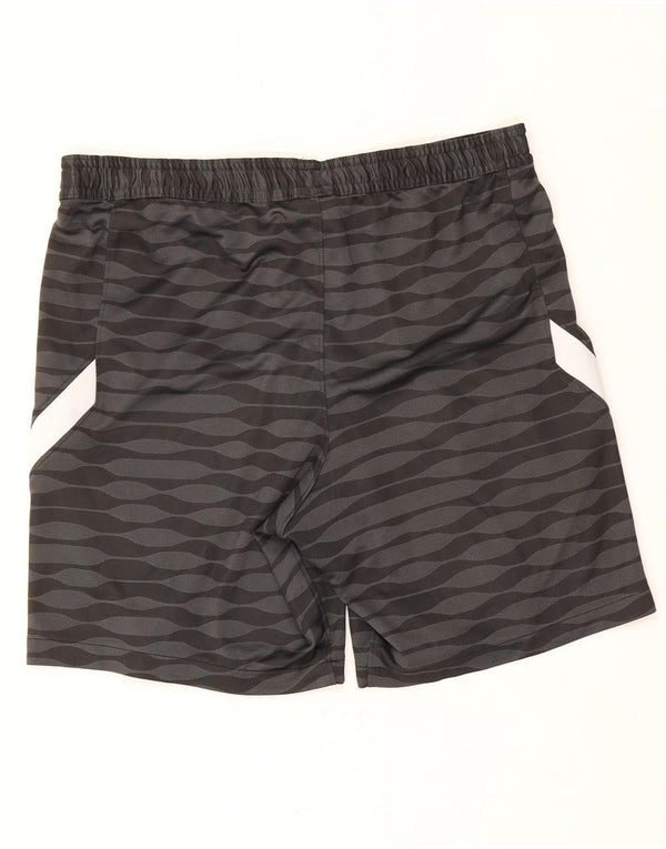 Nike Mens FC Augsburg Sport Shorts Large Black Striped Polyester