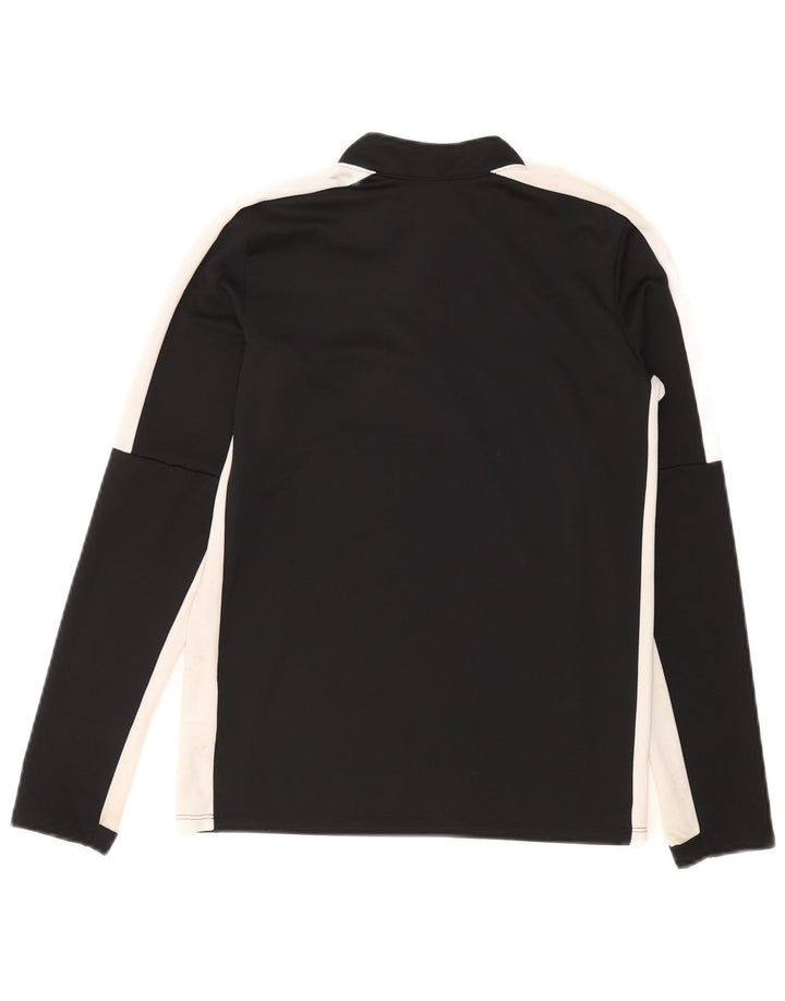 Nike Boys Dri Fit Top Long Sleeve 6-7 Years Large Black Colourblock