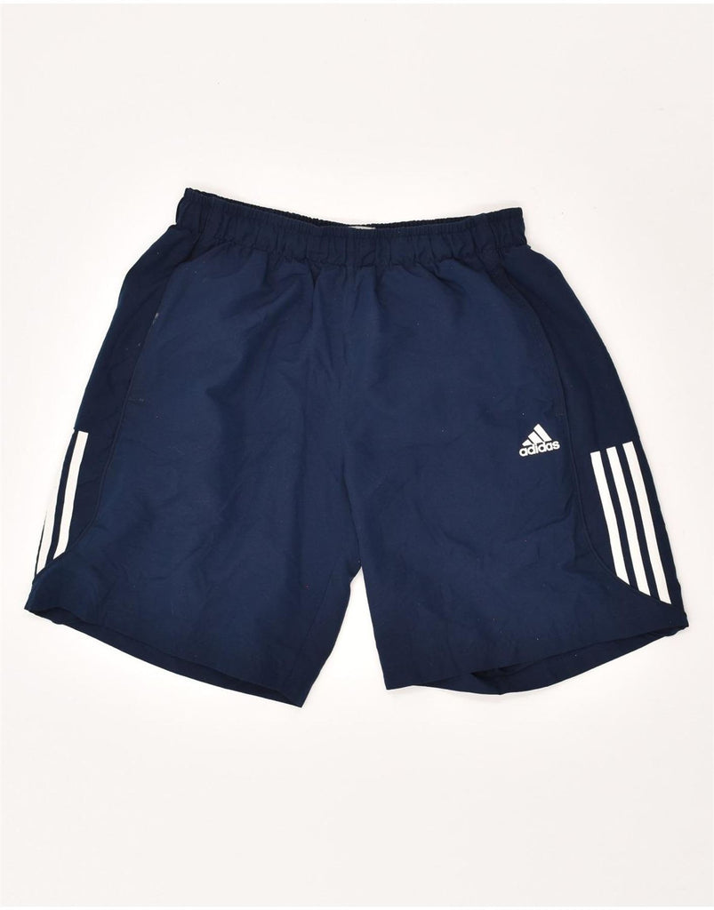 ADIDAS Mens Sport Shorts Large Navy Blue Polyester | Vintage Adidas | Thrift | Second-Hand Adidas | Used Clothing | Messina Hembry 