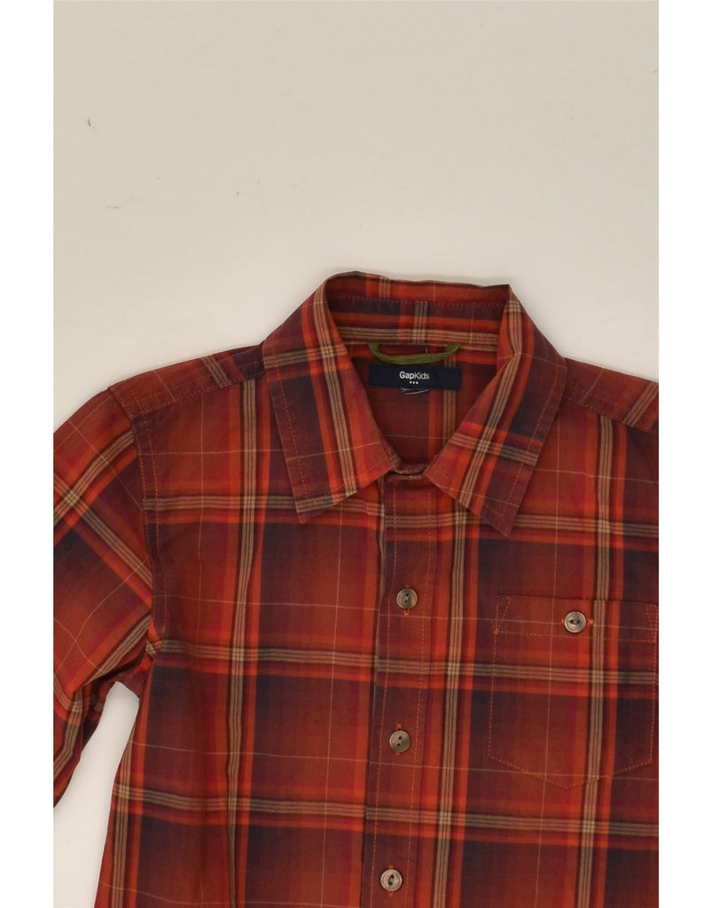 GAP Boys Shirt 7-8 Years Red Check Cotton | Vintage Gap | Thrift | Second-Hand Gap | Used Clothing | Messina Hembry 