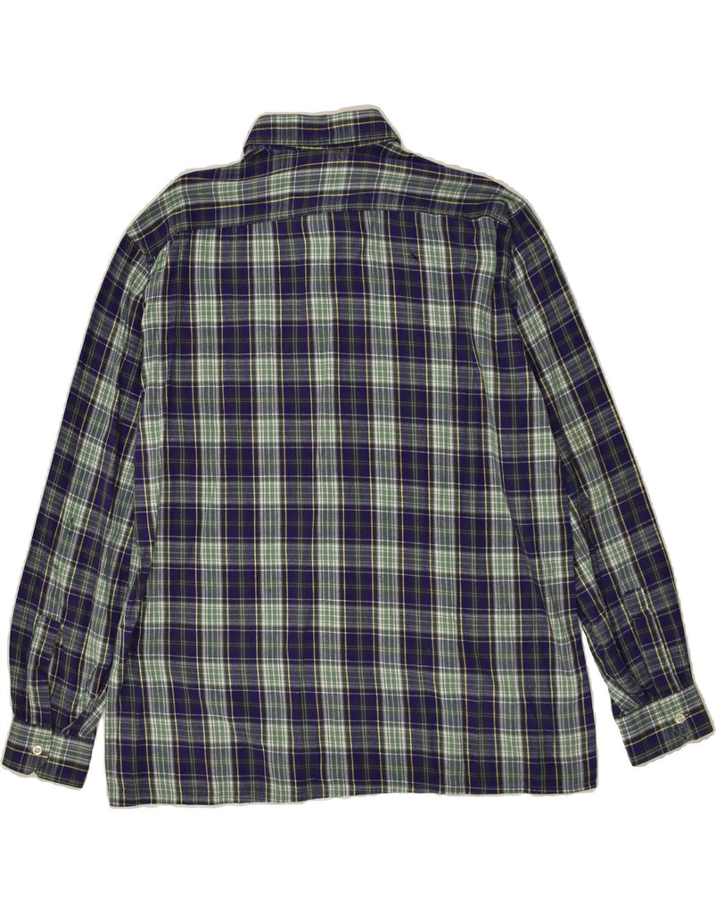 VINTAGE Mens Shirt Large Green Check Cotton | Vintage Vintage | Thrift | Second-Hand Vintage | Used Clothing | Messina Hembry 