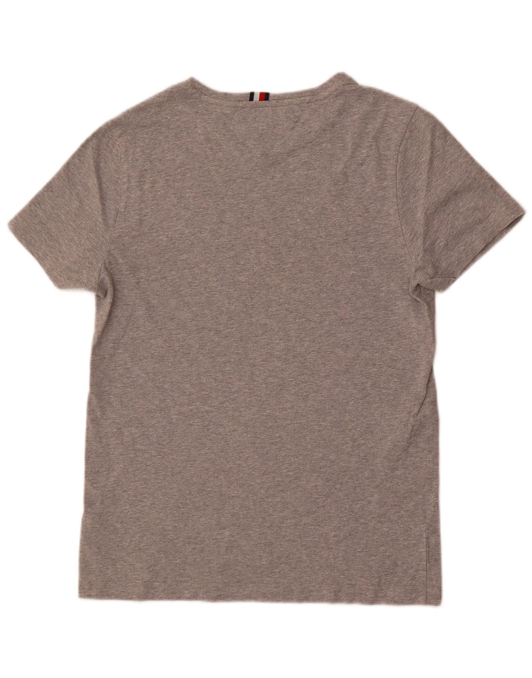 Tommy Hilfiger Mens Graphic T-Shirt Top Small Grey Flecked Cotton