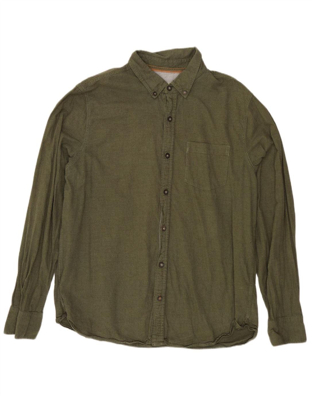 FAT FACE Mens Shirt Large Khaki Cotton