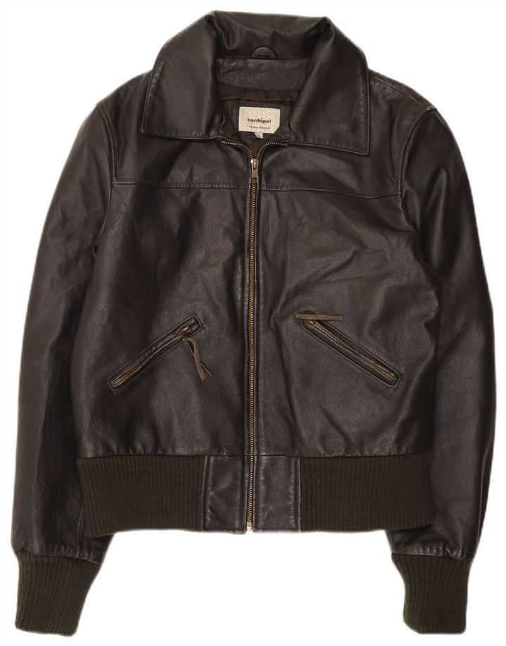 Conbipel Mens Leather Jacket IT 50 Large Black