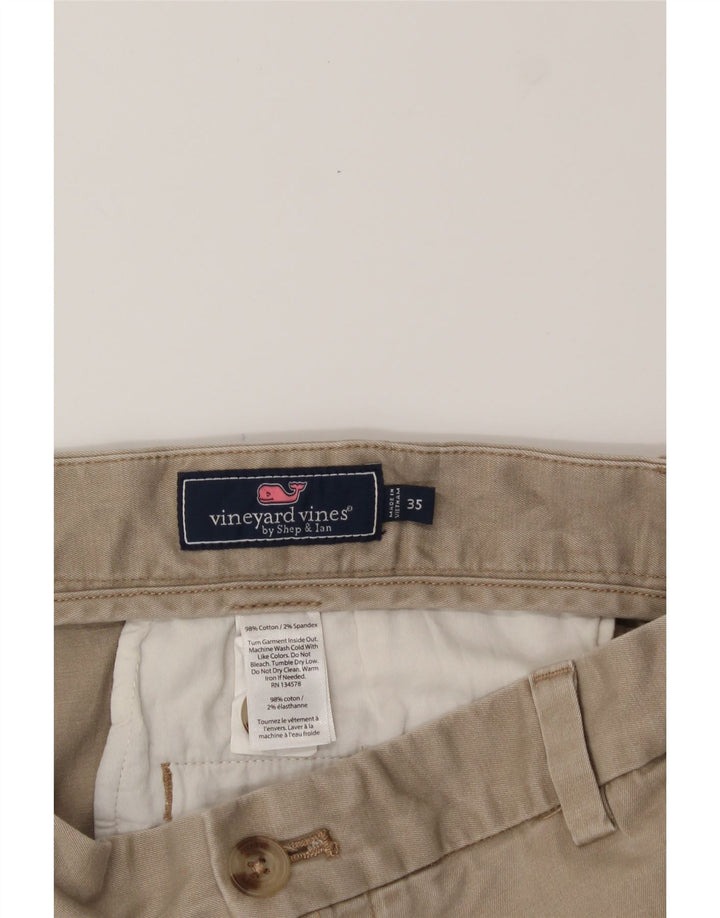 VINEYARD VINES Mens Chino Shorts W35 Large  Beige Cotton Vintage Vineyard Vines and Second-Hand Vineyard Vines from Messina Hembry 