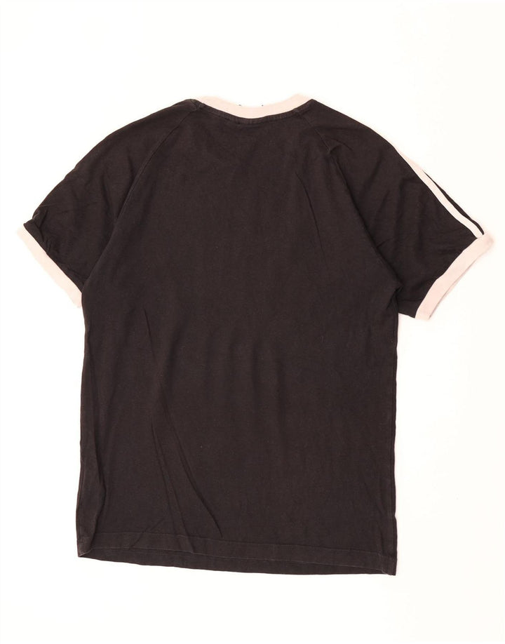 Adidas Mens T-Shirt Top Medium Black Cotton