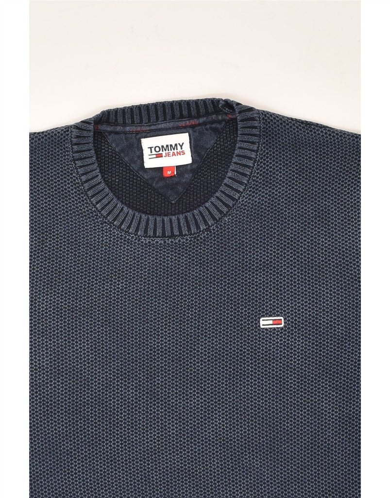 TOMMY HILFIGER Mens Sweatshirt Jumper Medium Navy Blue Cotton | Vintage Tommy Hilfiger | Thrift | Second-Hand Tommy Hilfiger | Used Clothing | Messina Hembry 