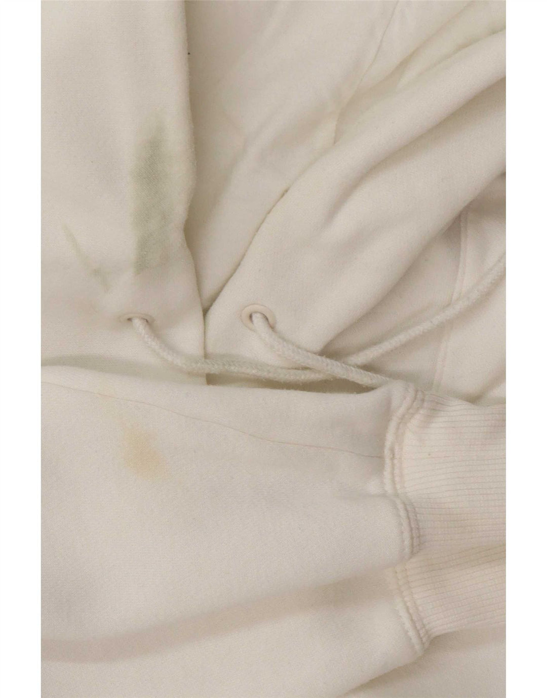 Nike Womens Hoodie Jumper UK 14 Medium White Cotton