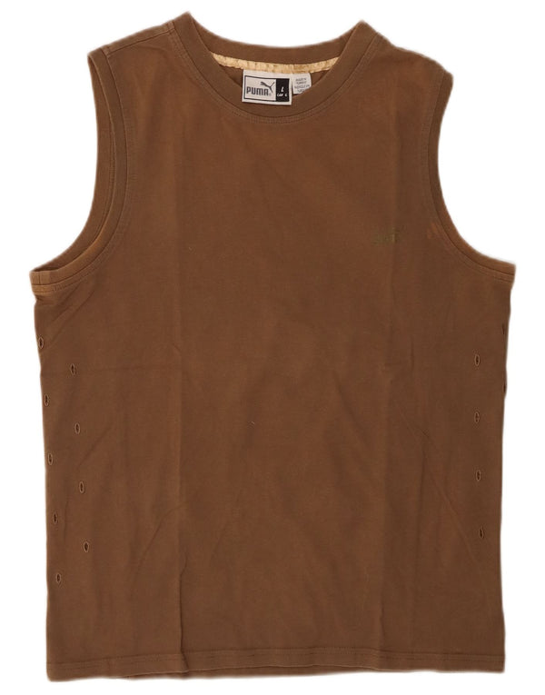 Puma Womens Vest Top UK 16 Large Brown