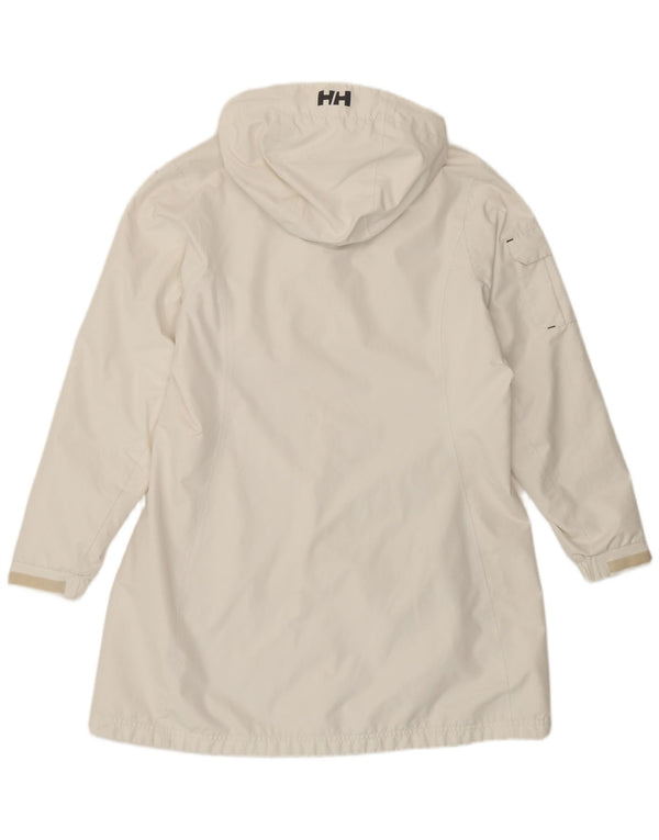 Helly Hansen Womens Hooded Raincoat UK 16 Large White