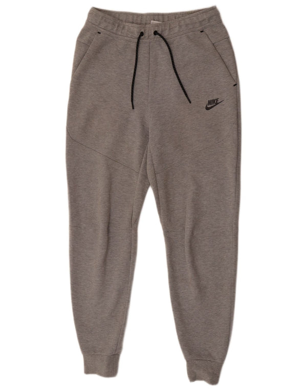 Nike Mens Tracksuit Trousers Joggers Small Grey Cotton