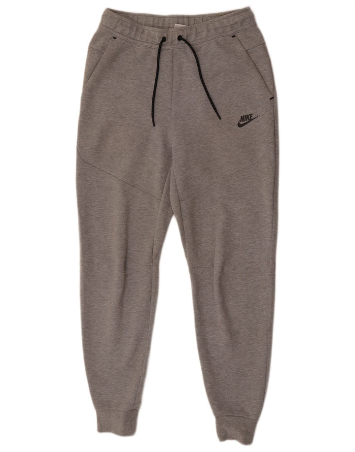 Nike Mens Tracksuit Trousers Joggers Small Grey Cotton