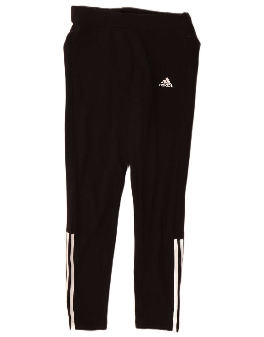 Adidas Womens Leggings UK 8/10 Small Black Cotton