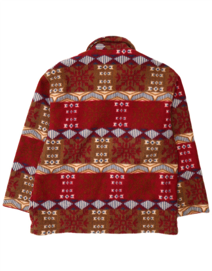 Vintage Mens Bomber Jacket UK 42 XL Multicoloured Fair Isle