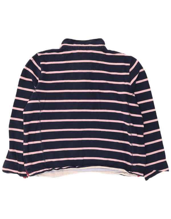 Crew Clothing Womens Oversized Sweatshirt Jumper UK 18 XL Navy Blue Striped