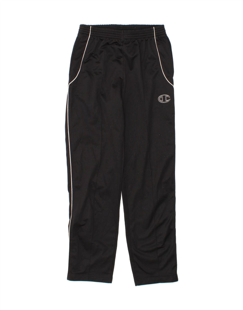 CHAMPION Boys Tracksuit Trousers 13-14 Years  Black Polyester Vintage Champion and Second-Hand Champion from Messina Hembry 