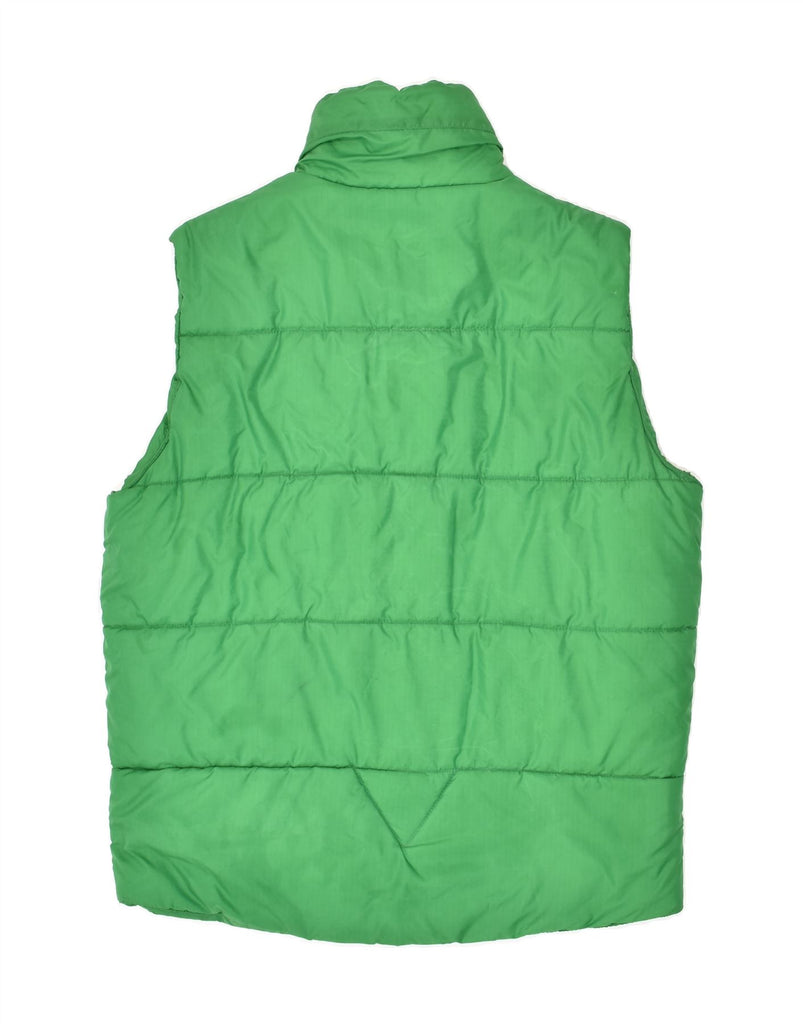 SLAM Womens Padded Gilet UK 14 Medium Green Polyester | Vintage Slam | Thrift | Second-Hand Slam | Used Clothing | Messina Hembry 