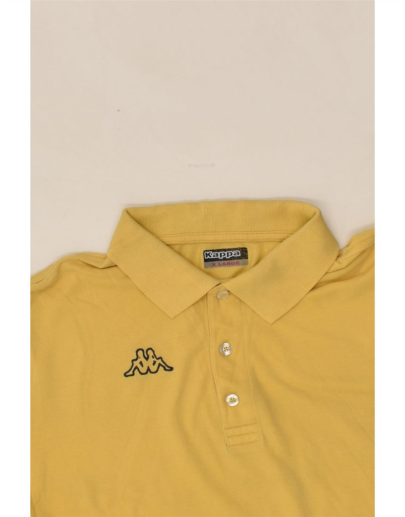 KAPPA Mens Polo Shirt XL Yellow | Vintage Kappa | Thrift | Second-Hand Kappa | Used Clothing | Messina Hembry 