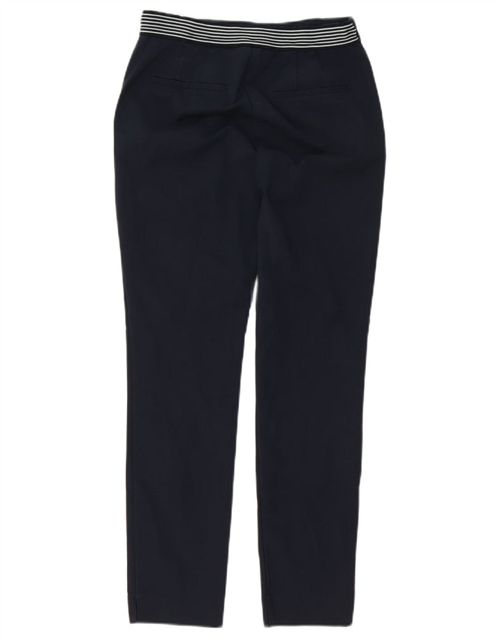 Zara Womens Slim Chino Trousers Small W26 L26 Navy Blue
