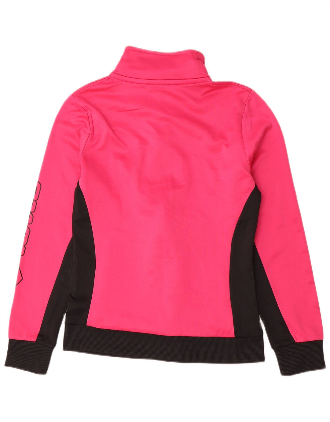 LOTTO Womens Graphic Tracksuit Top Jacket UK 8 Small Pink Colourblock