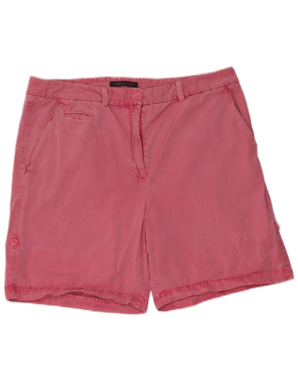 Marks & Spencer Womens Chino Shorts UK 16 Large W36 Pink Cotton