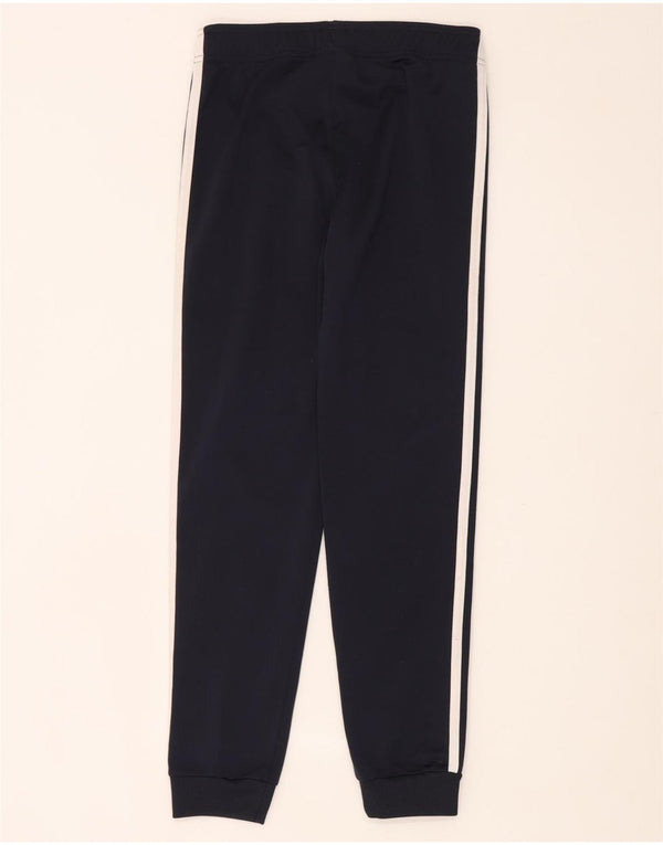 Adidas Boys Tracksuit Trousers Joggers 11-12 Years Navy Blue Polyester