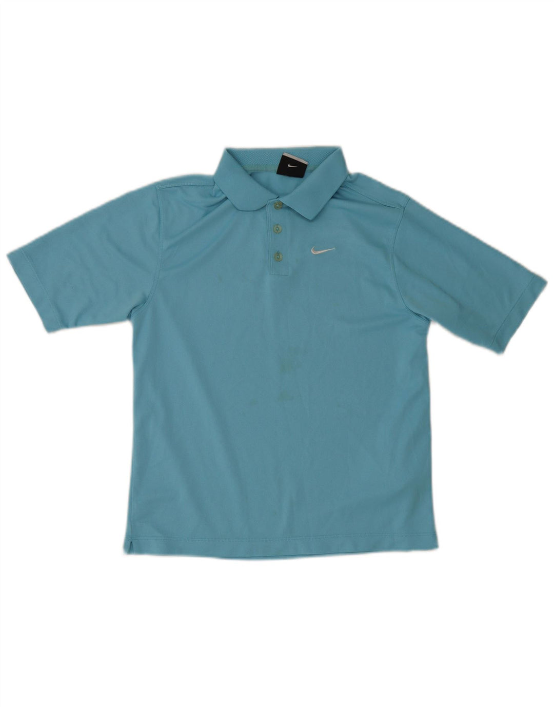 Nike Boys Polo Shirt 12-13 Years Large Blue Polyester Sports