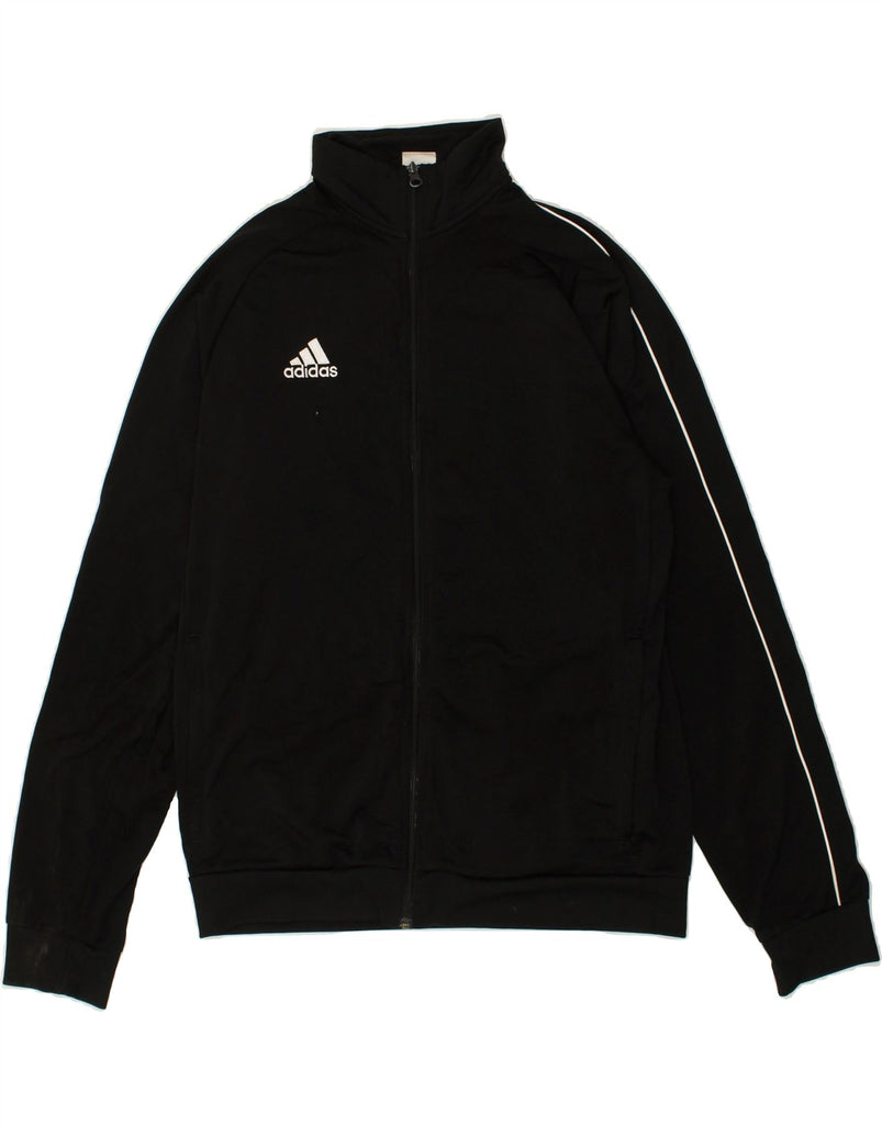 ADIDAS Mens Tracksuit Top Jacket Large Black Polyester | Vintage Adidas | Thrift | Second-Hand Adidas | Used Clothing | Messina Hembry 