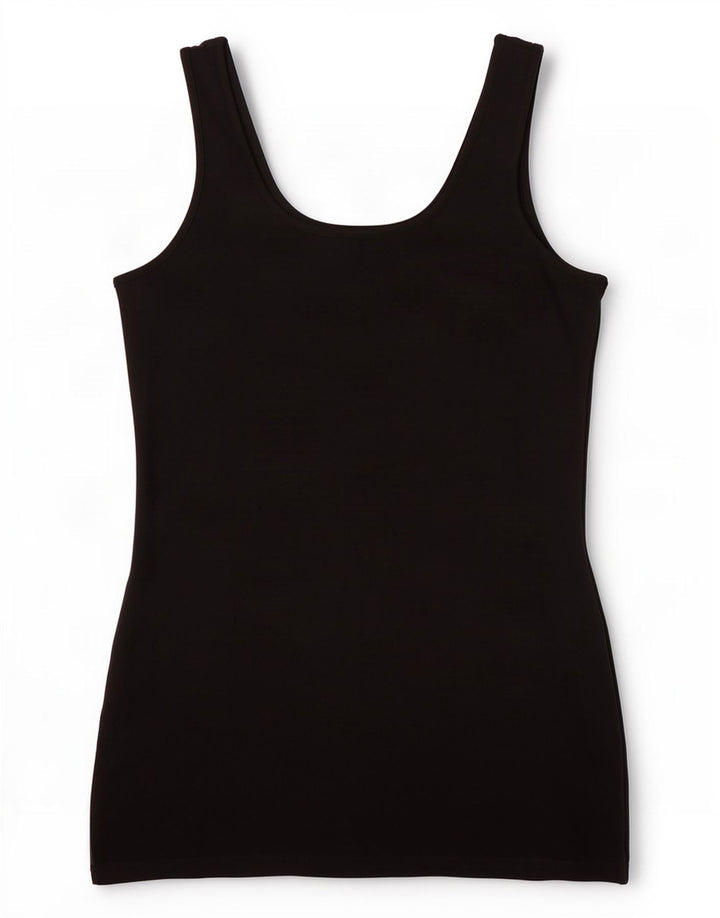 Lipsy Womens Vest Top UK 12 Medium Black Viscose