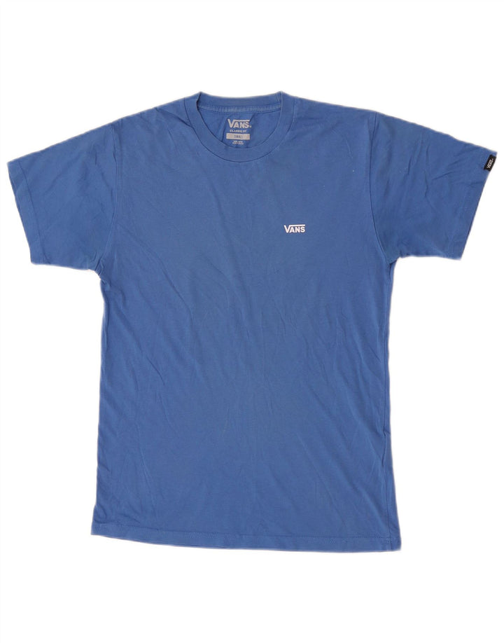 Vans Mens Classic Fit T-Shirt Top Small Blue Cotton