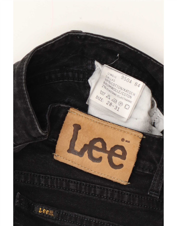 Lee Womens High Waist Jeans W28 L31 Black Cotton