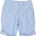 IZOD Womens Casual Shorts US 12 Large W36  Blue Cotton Vintage Izod and Second-Hand Izod from Messina Hembry 