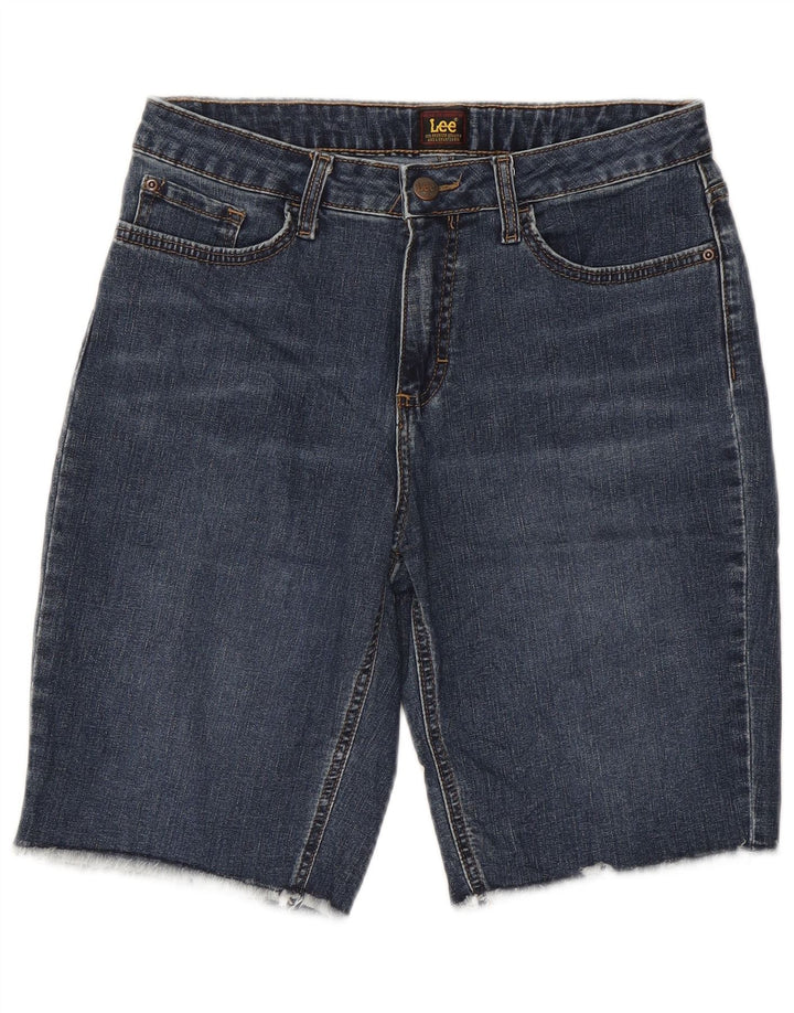 LEE Womens Denim Shorts US 10 Large W30  Blue Cotton