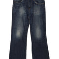 Tommy Hilfiger Mens Bootcut Jeans W36 L32 Navy Blue Cotton