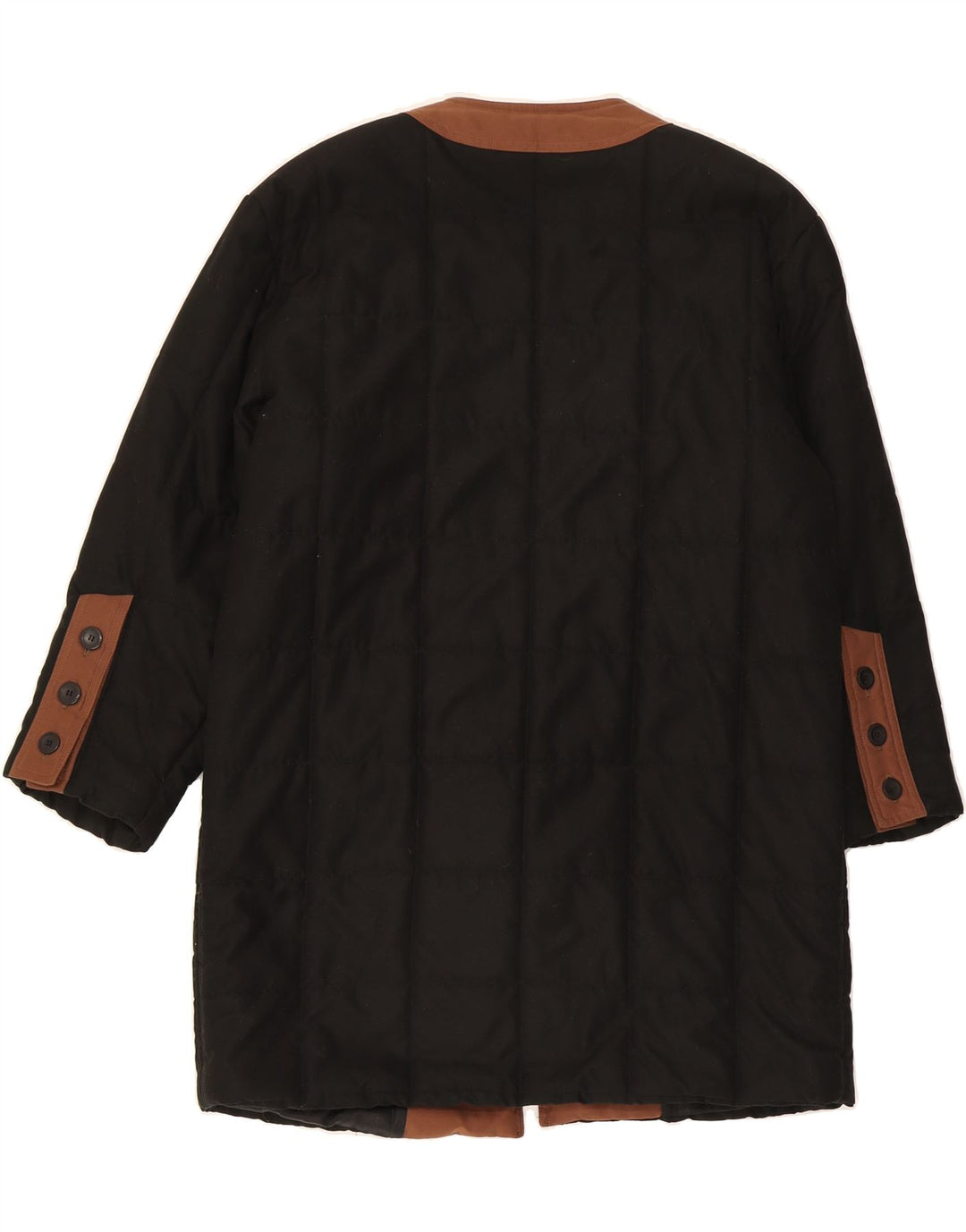 MORLY'S Womens Quilted Jacket IT 44 Medium Black Colourblock Polyester Vintage Morly's and Second-Hand Morly's from Messina Hembry 