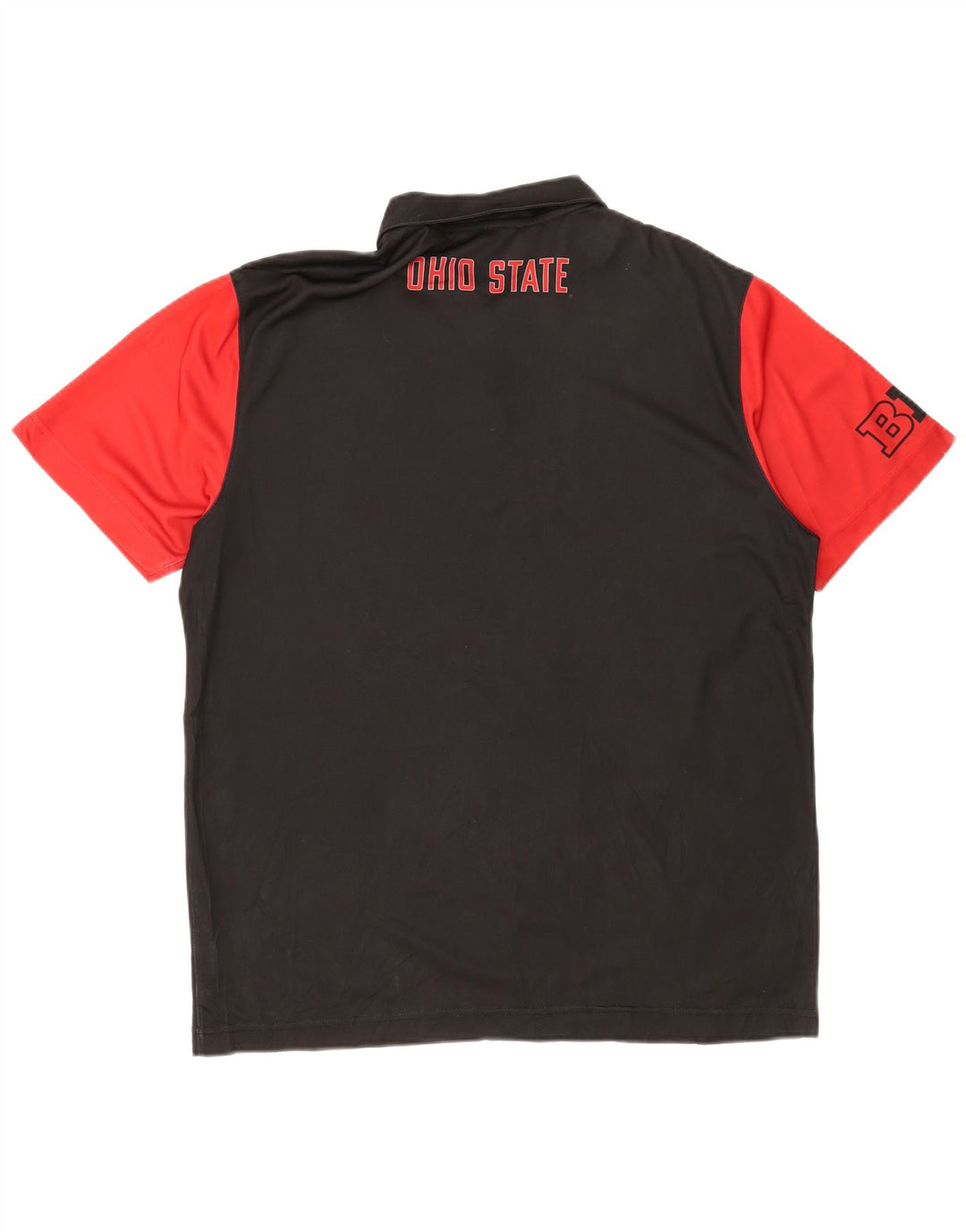 Nike Mens Ohio State Buckeyes Graphic Polo Shirt Large Black Colourblock