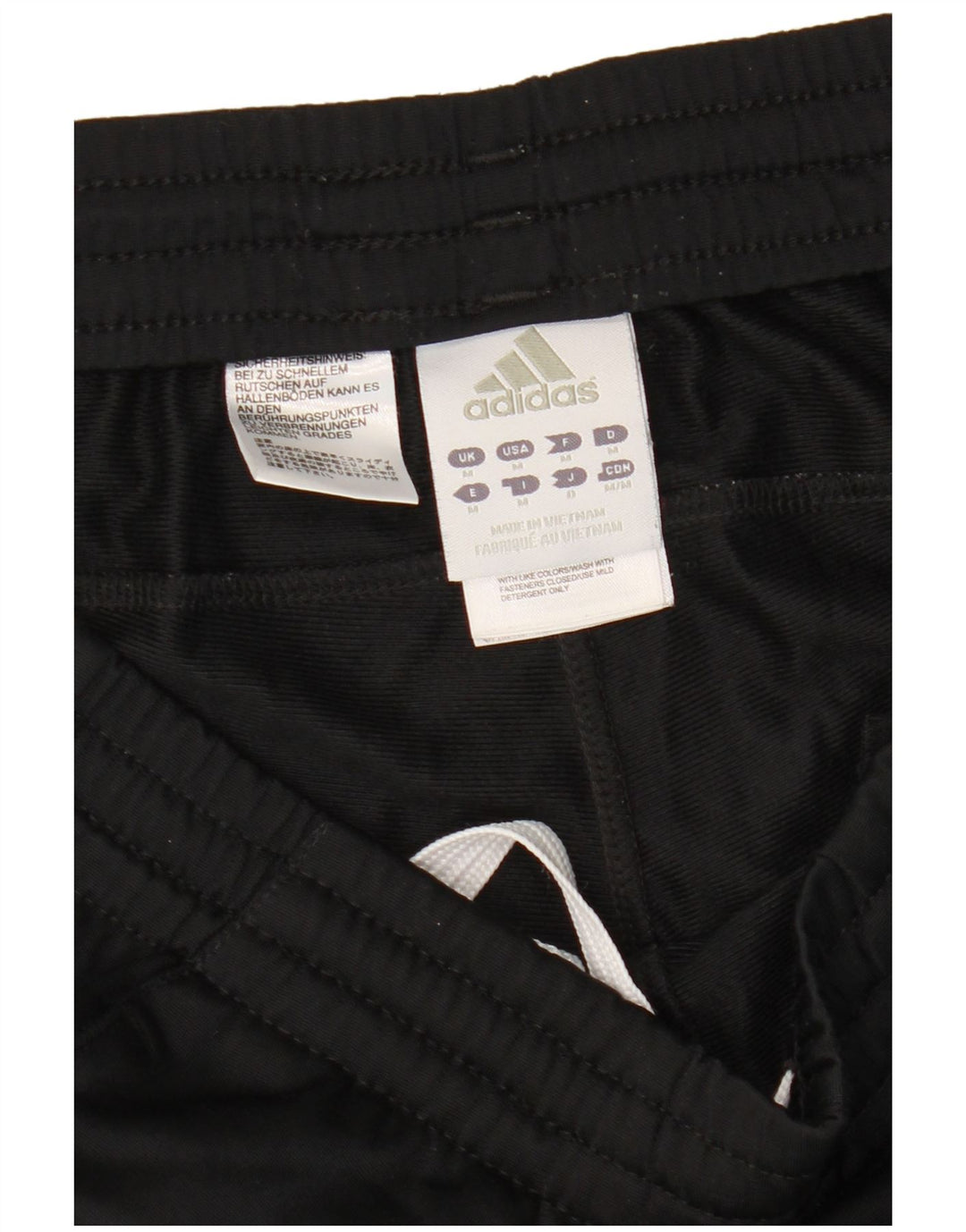Adidas Mens Tracksuit Trousers Medium  Black Polyester