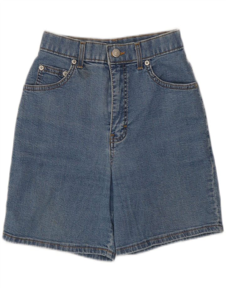 Marks & Spencer Womens Denim Shorts UK 8 Small W23  Blue Cotton