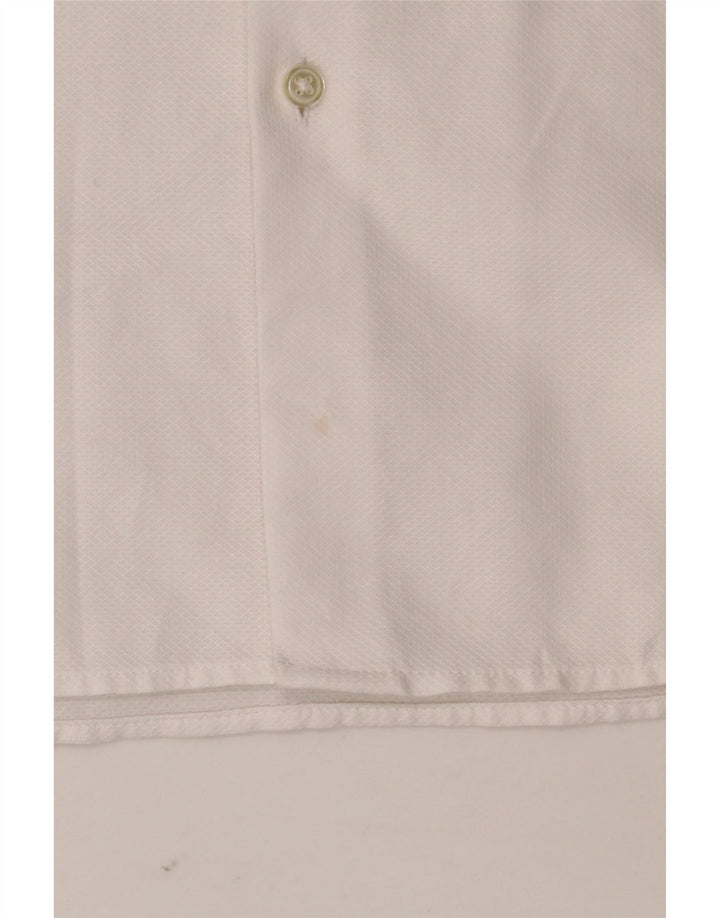 ZARA Mens Short Sleeve Slim Fit Shirt Medium White