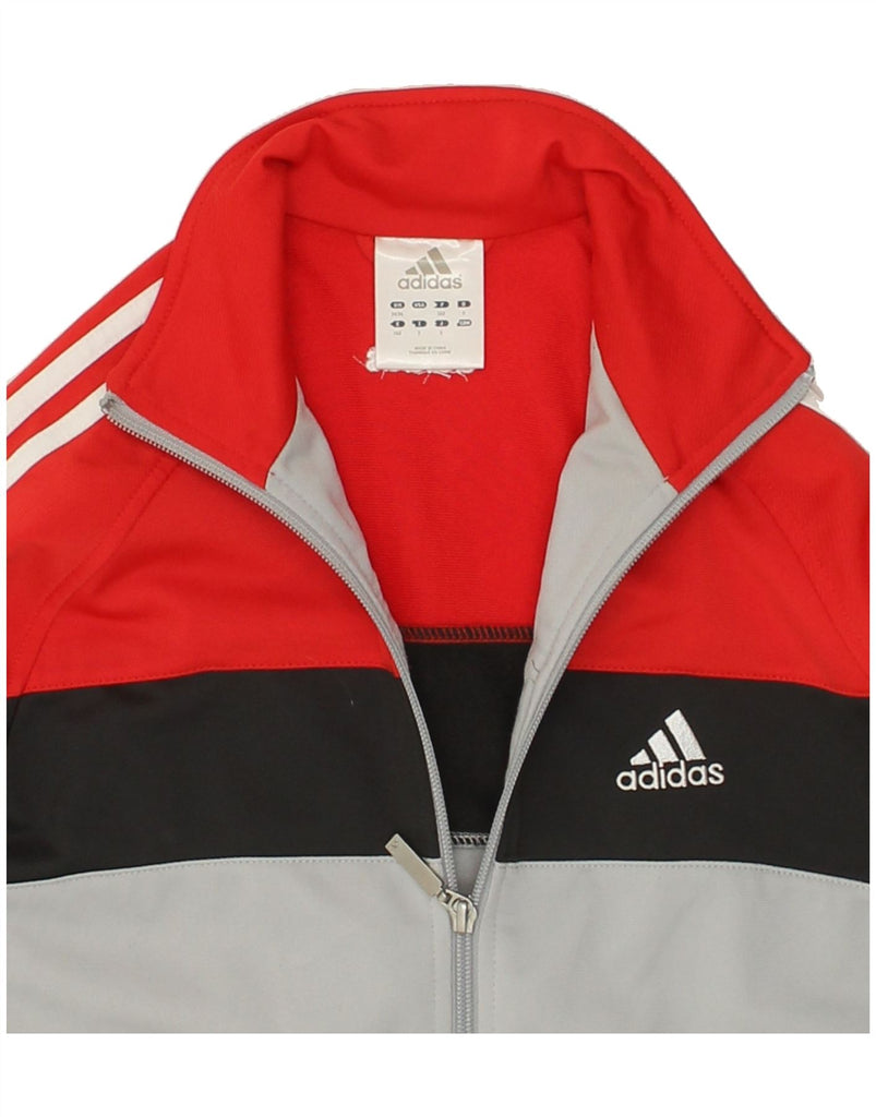 ADIDAS Mens Tracksuit Top Jacket UK 34/36 Small Grey Colourblock Polyester | Vintage Adidas | Thrift | Second-Hand Adidas | Used Clothing | Messina Hembry 