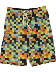 QUIKSILVER Mens Swimming Shorts Medium  Multicoloured Geometric