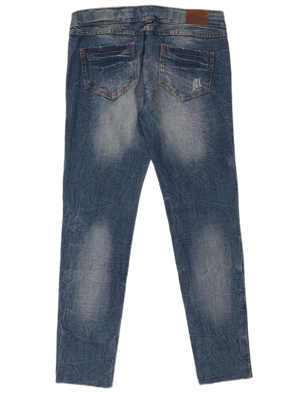 Rifle Womens Distressed Slim Jeans IT 44 Medium W34 L30 Blue Cotton
